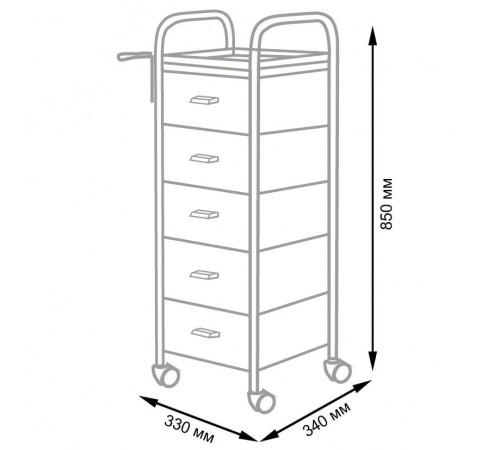 Тележка парикмахерская Глорис-02