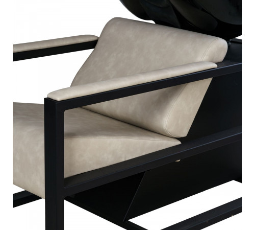 Парикмахерская мойка Дуглас на белом каркасе