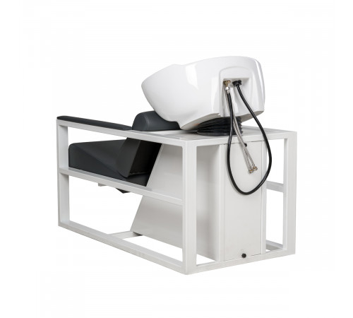 Парикмахерская мойка Дуглас на белом каркасе