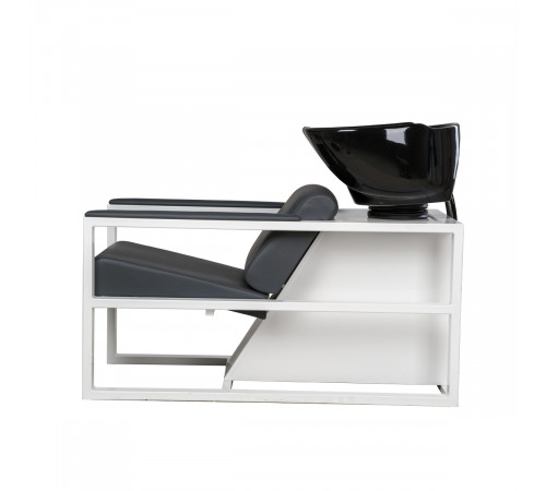 Парикмахерская мойка Дуглас на белом каркасе