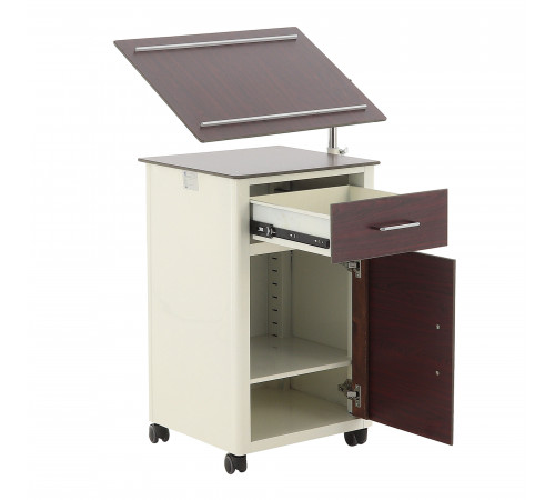 Тумба прикроватная с поворотной столешницей из HPL пластика ПТ-001