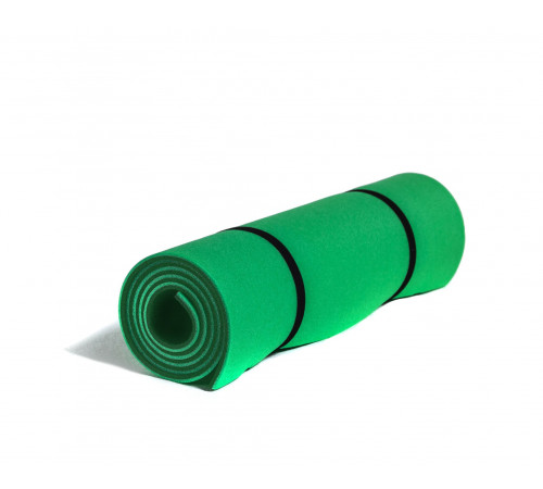 Коврик гимнастический рулонный однотонный 180*60*1 см ЗЕЛЕНЫЙ