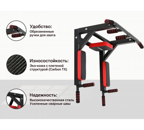 Турник настенный 3 в 1 UNIX Fit PULL UP 200