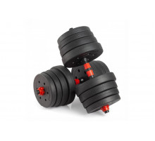 Гантели разборные с грифом, 30 кг. (2 шт. х 15 кг.) VictoryFit VF-DС300