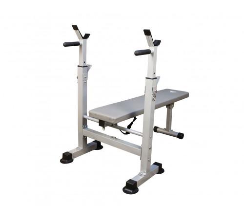 Скамья со стойками под штангу DFC складная DKF01