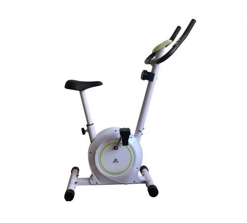 Велотренажер DFC B504B магнитный (белый корпус, зеленая полоса)
