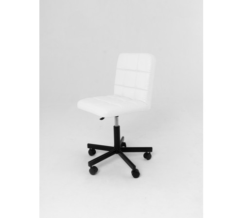 Стул мастера со спинкой на колесах, металл Ирис 