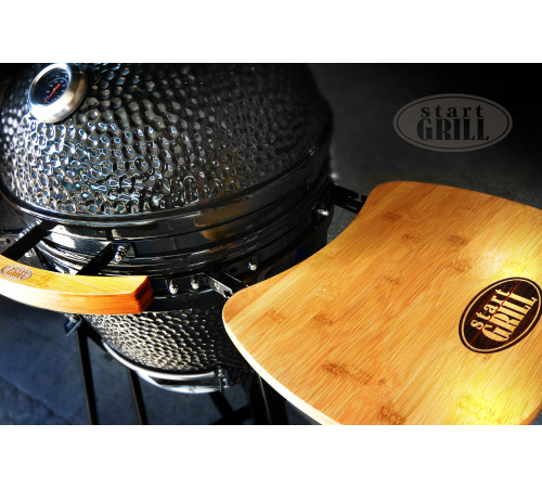 Керамический гриль-барбекю 18 дюймов (черный) (48см)