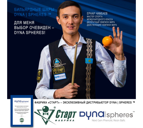Шары Dynaspheres Silver Snooker 52,4 мм