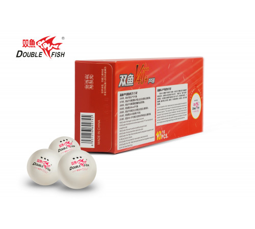 Мячи для н/т Double Fish 3* Volant (10 шт/упак.) р-р.40+