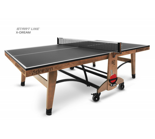 Стол теннисный X-dream Start Line (Дуб натуральный(natur-wood), ЛДСП Графит)